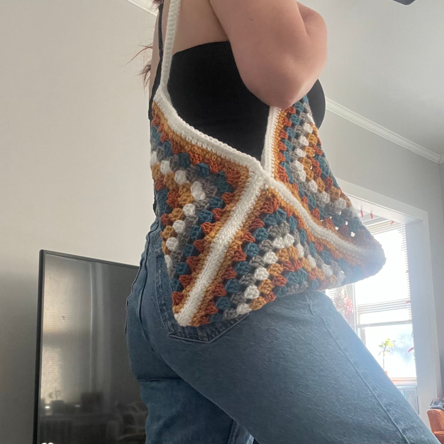 Granny Square Crochet Bag
