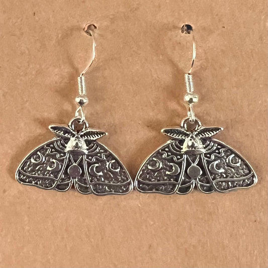 Lunar Moth Earrings